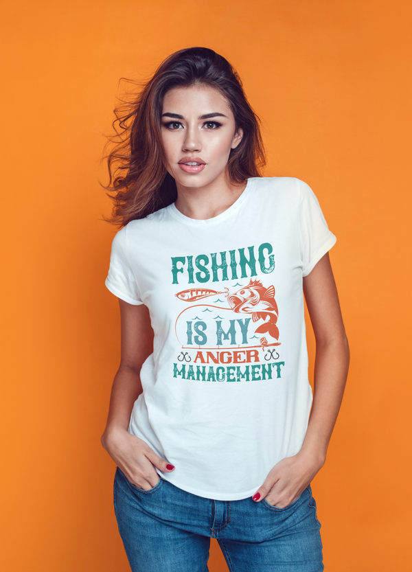 Fishing is my anger management T-shirt for Women