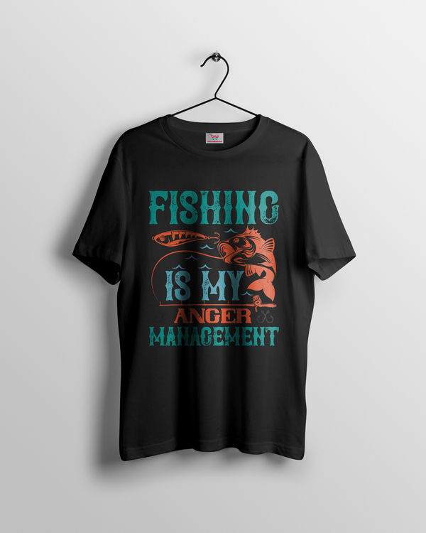 Fishing is my anger management T-shirt design for Women