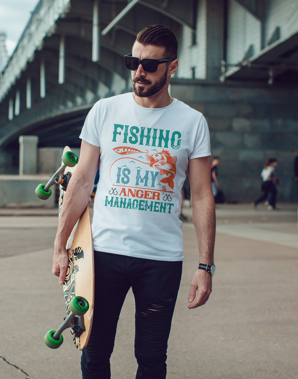 Fishing is my anger management T-shirt for Men