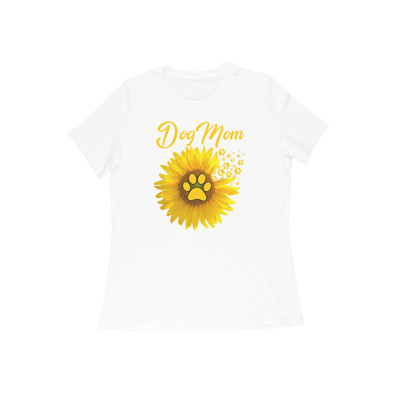 DOG MOM SUNFLOWER T SHIRT FOR WOMEN
