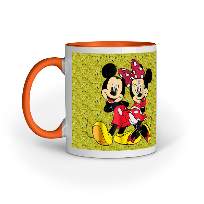 I Love Mickey & Minnie - Designer Printed Ceramic Coffee/ Tea/ Milk Mug