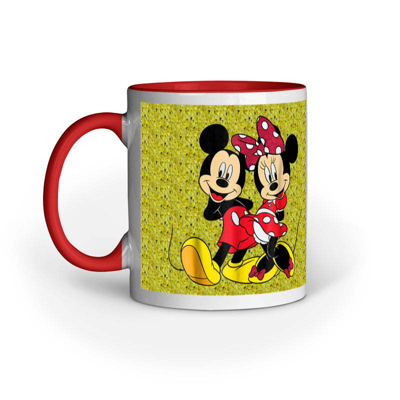I Love Mickey & Minnie - Designer Printed Ceramic Coffee/ Tea/ Milk Mug