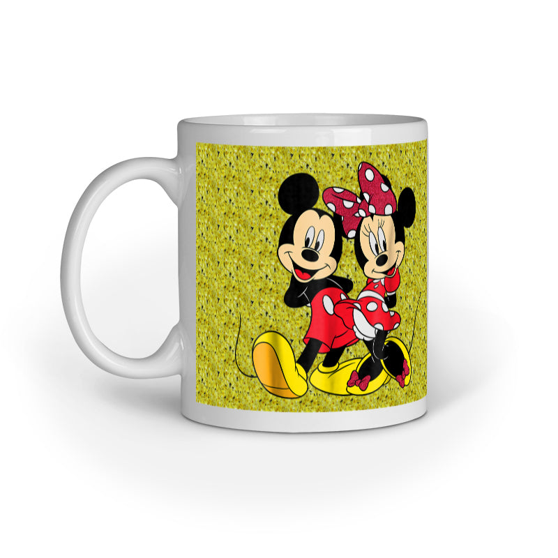 I Love Mickey & Minnie - Designer Printed Ceramic Coffee/ Tea/ Milk Mug