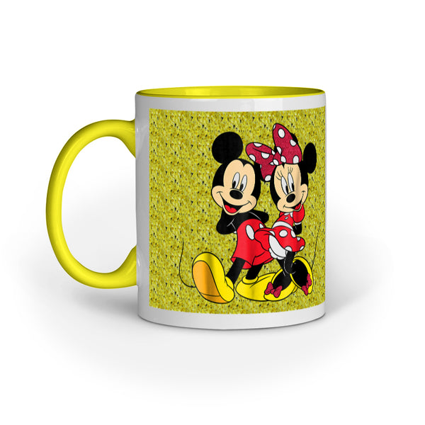 I Love Mickey & Minnie - Designer Printed Ceramic Coffee/ Tea/ Milk Mug