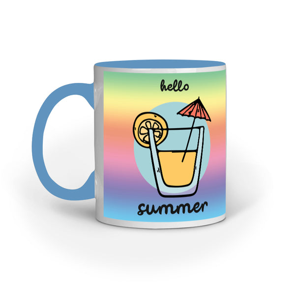 Hello Summer -Designer Printed Ceramic Coffee/ Tea/ Milk Mug