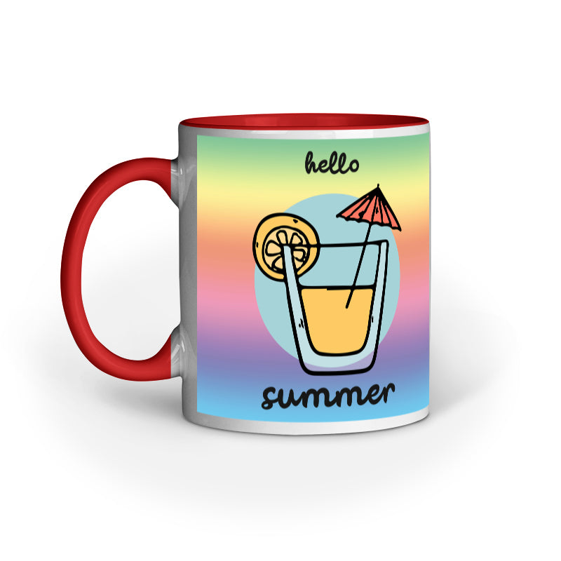 Hello Summer -Designer Printed Ceramic Coffee/ Tea/ Milk Mug
