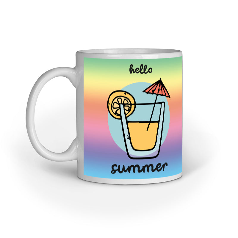 Hello Summer -Designer Printed Ceramic Coffee/ Tea/ Milk Mug