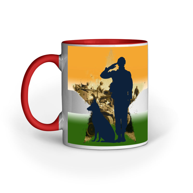 Proud Daughter Of INDIA - Designer Printed Ceramic Coffee/ Tea/ Milk Mug