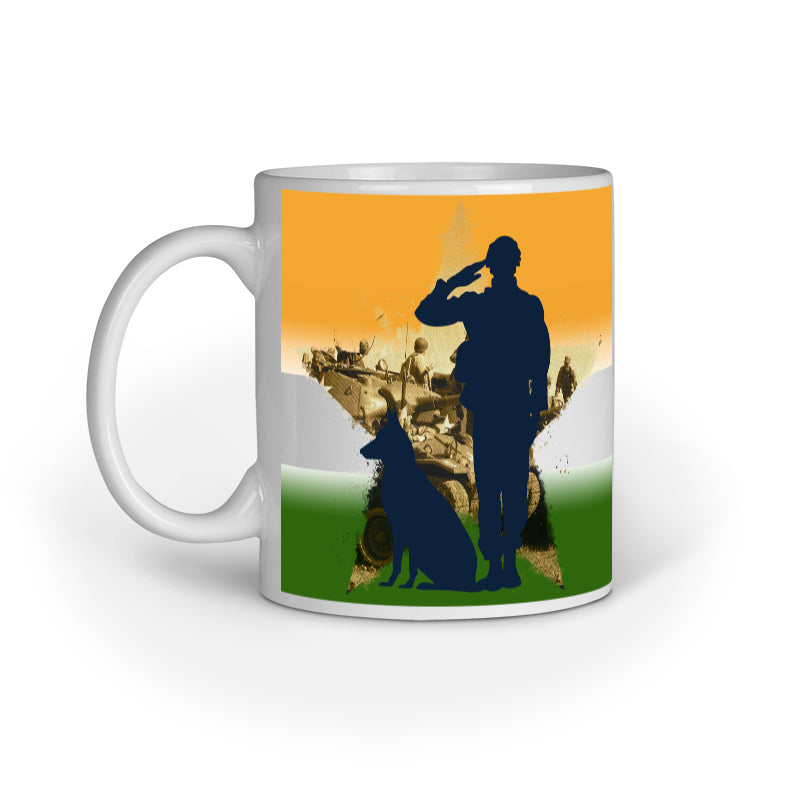 Proud Daughter Of INDIA - Designer Printed Ceramic Coffee/ Tea/ Milk Mug