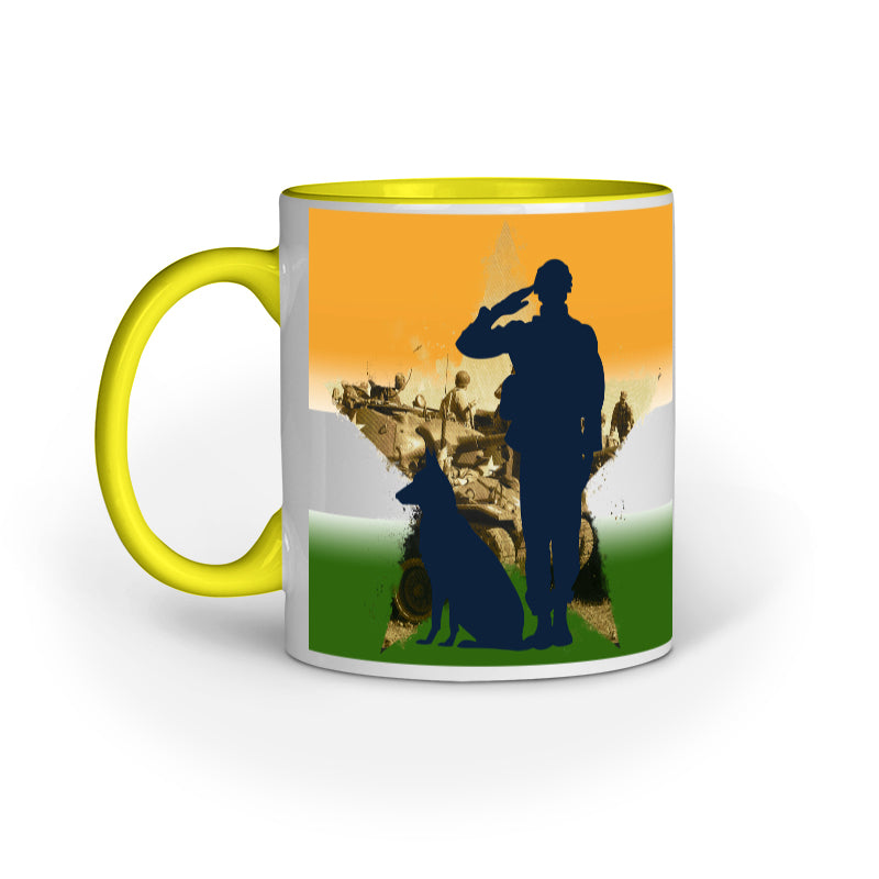 Proud Daughter Of INDIA - Designer Printed Ceramic Coffee/ Tea/ Milk Mug