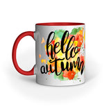 Hello Autumn - Designer Printed Ceramic Coffee/ Tea/ Milk Mug