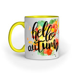 Hello Autumn - Designer Printed Ceramic Coffee/ Tea/ Milk Mug