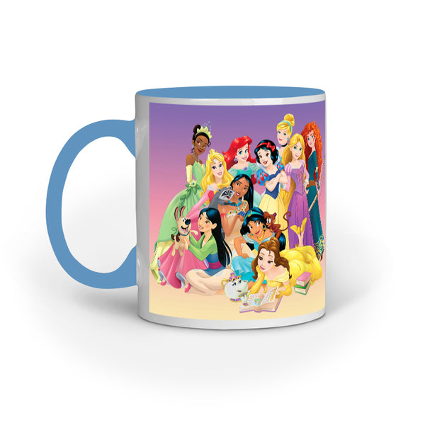 Disney Princess Happy Family - Designer Printed Ceramic Coffee/ Tea/ Milk Mug
