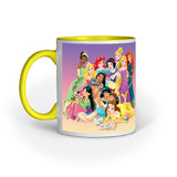 Disney Princess Happy Family - Designer Printed Ceramic Coffee/ Tea/ Milk Mug