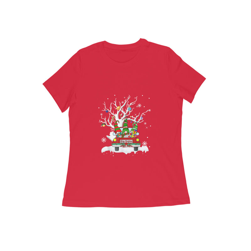 CHRISTMAS CAR WOMENS' T-SHIRT FOR CHRISTMAS