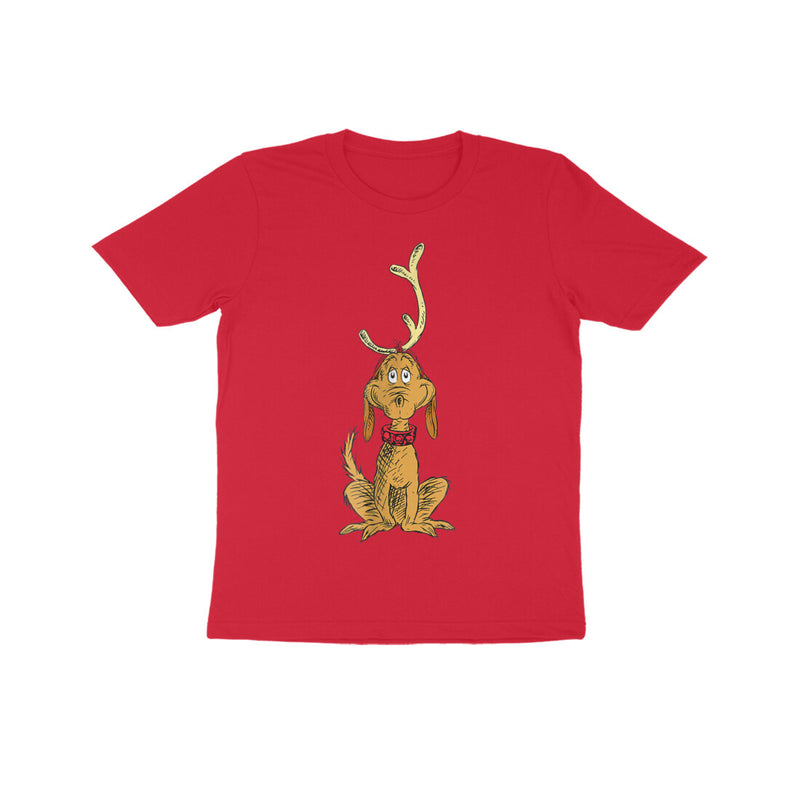 CUTE LOVABLE REINDEER CHRISTMAS UNISEX T SHIRTS FOR KIDS