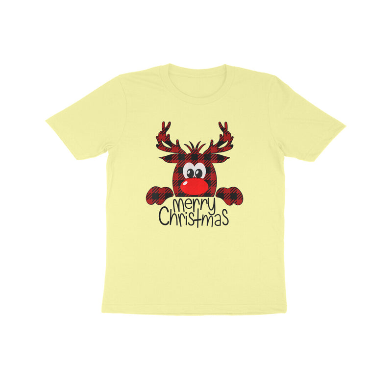 MERRY CHRISTMAS REINDEER UNISEX T SHIRTS FOR KIDS