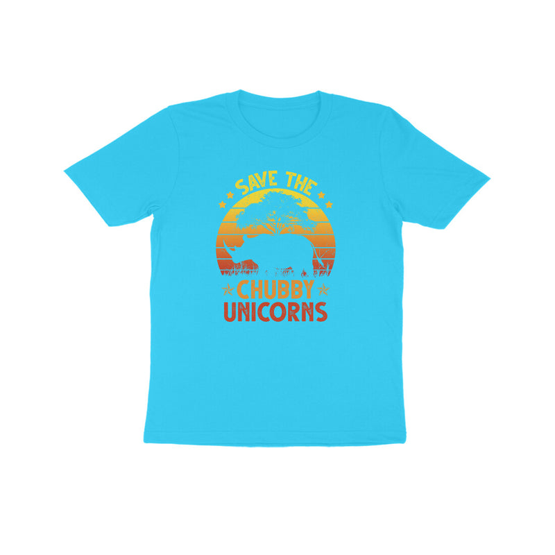 SAVE THE CHUBBY UNICORNS UNISEX T SHIRTS FOR KIDS