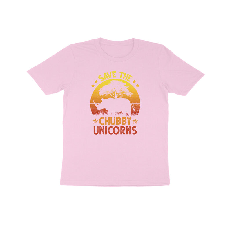 SAVE THE CHUBBY UNICORNS UNISEX T SHIRTS FOR KIDS