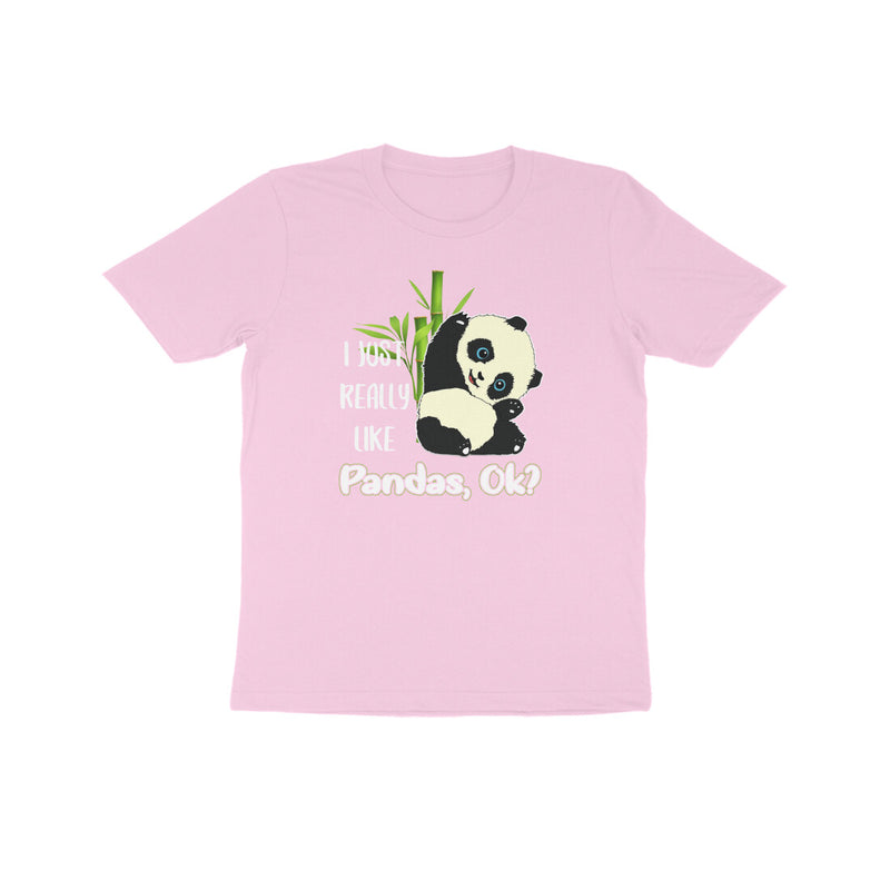 I REALLY LIKE PANDAS UNISEX T SHIRTS FOR KIDS