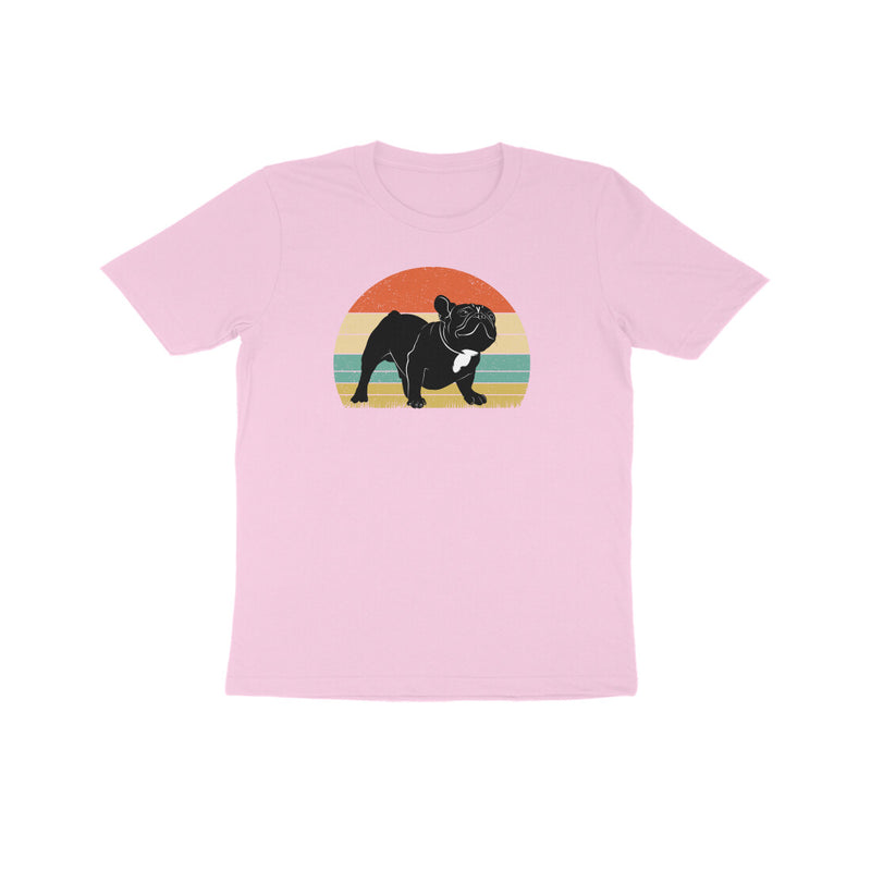 RETRO BULLDOG UNISEX T SHIRTS FOR KIDS