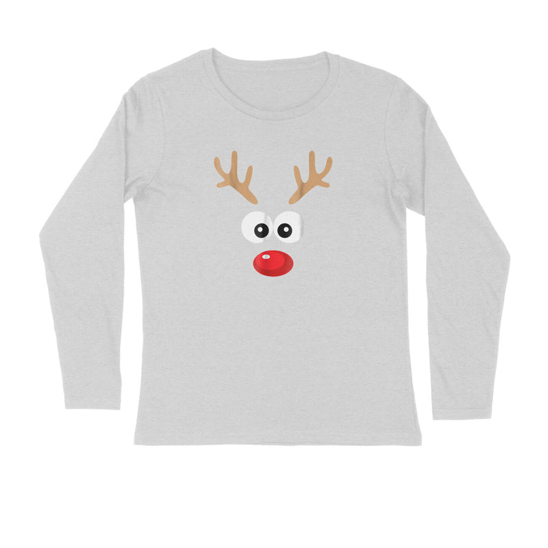 RED NOSE REINDEER MENS' FULL SLEEVES T-SHIRT