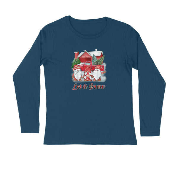 LET IT SNOW MENS' FULL SLEEVES T-SHIRT