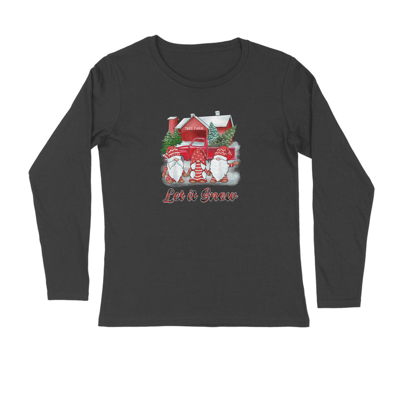 LET IT SNOW MENS' FULL SLEEVES T-SHIRT