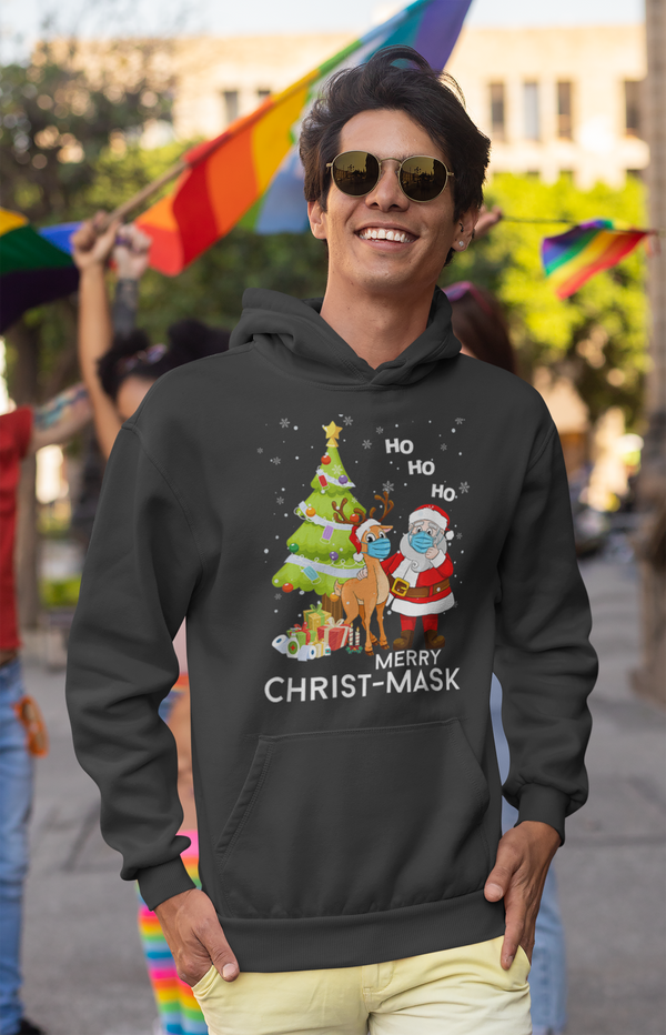 Merry Christ Mask Hoodie