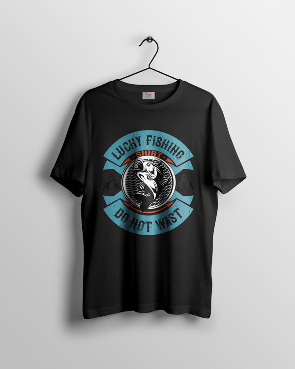 Lucky fishing T-shirt  do not wast