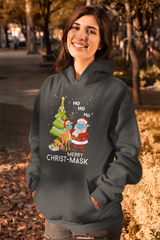 Merry Christ Mask Hoodie for Female