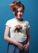 RETRO BULLDOG UNISEX T SHIRTS FOR KIDS