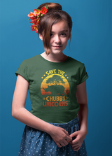 SAVE THE CHUBBY UNICORNS UNISEX T SHIRTS FOR KIDS