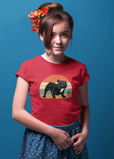 RETRO BULLDOG UNISEX T SHIRTS FOR KIDS