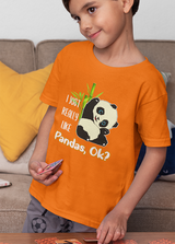 I REALLY LIKE PANDAS UNISEX T SHIRTS FOR KIDS