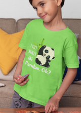 I REALLY LIKE PANDAS UNISEX T SHIRTS FOR KIDS