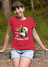 I REALLY LIKE PANDAS UNISEX T SHIRTS FOR KIDS