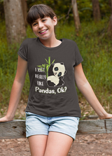 I REALLY LIKE PANDAS UNISEX T SHIRTS FOR KIDS